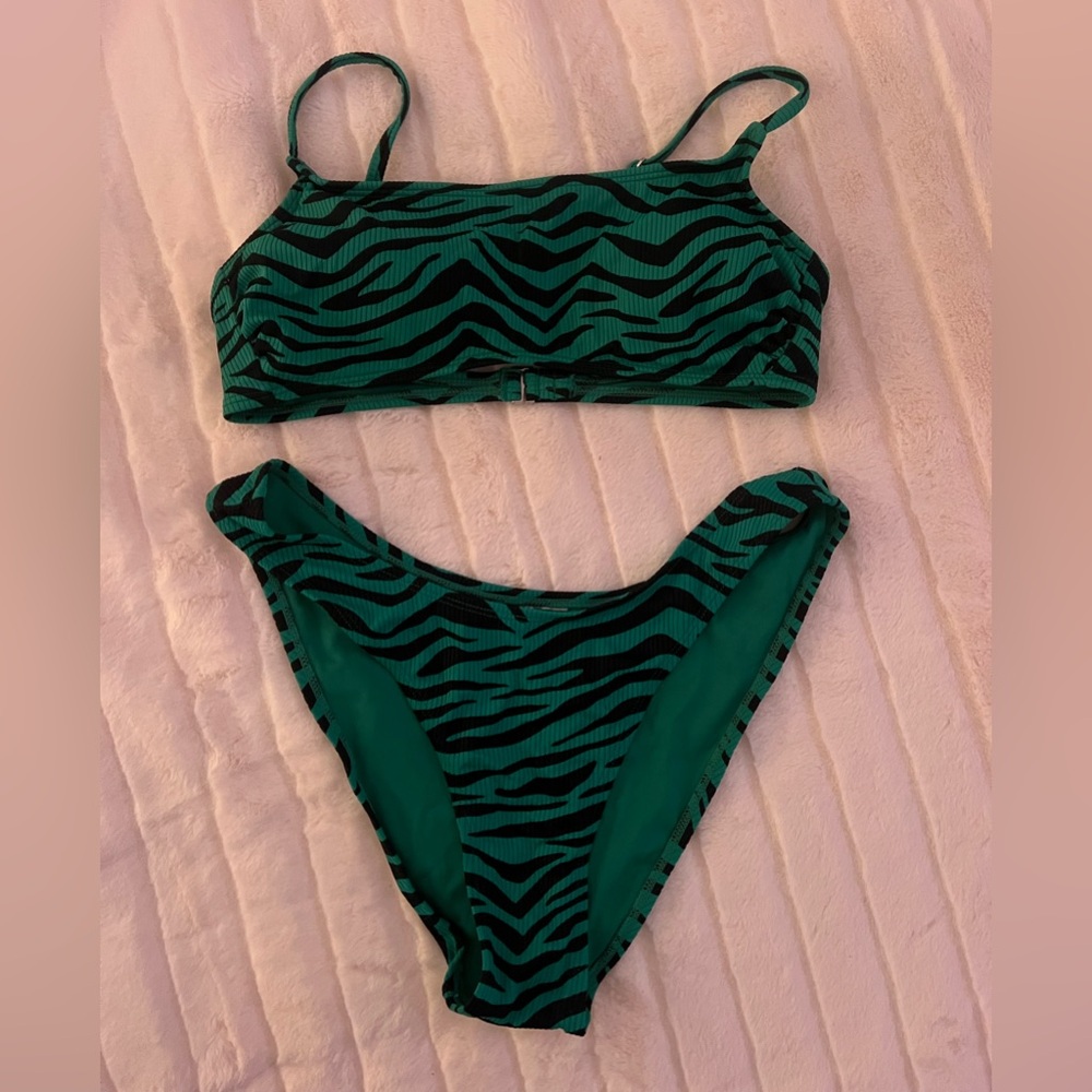 zebra print bikini